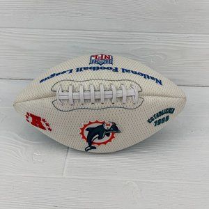Miami Dolphins Collectible NFL Football Ball Old Vintage Team Logo